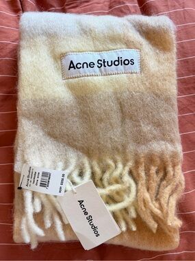 NWT Acne Studios Valley Check Scarf